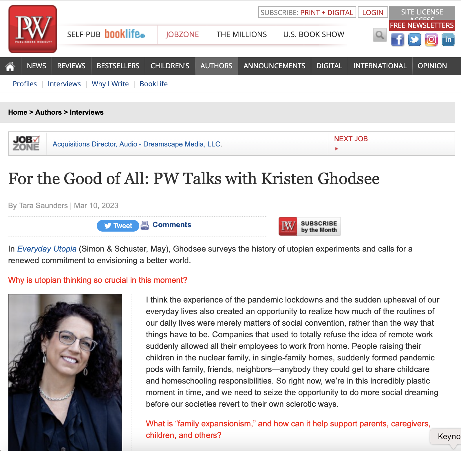 Ghodsee PW interview