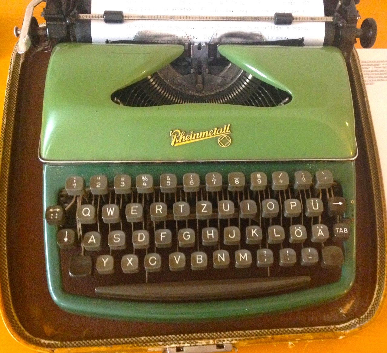 1950s East German Rheinmetall Typewriter