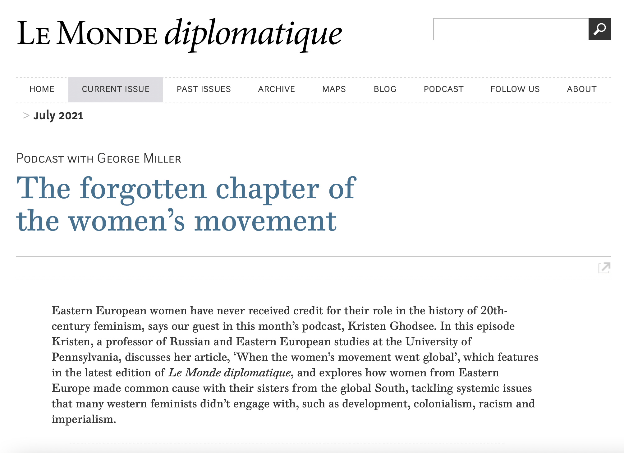 Ghodsee Le Monde Diplomatique