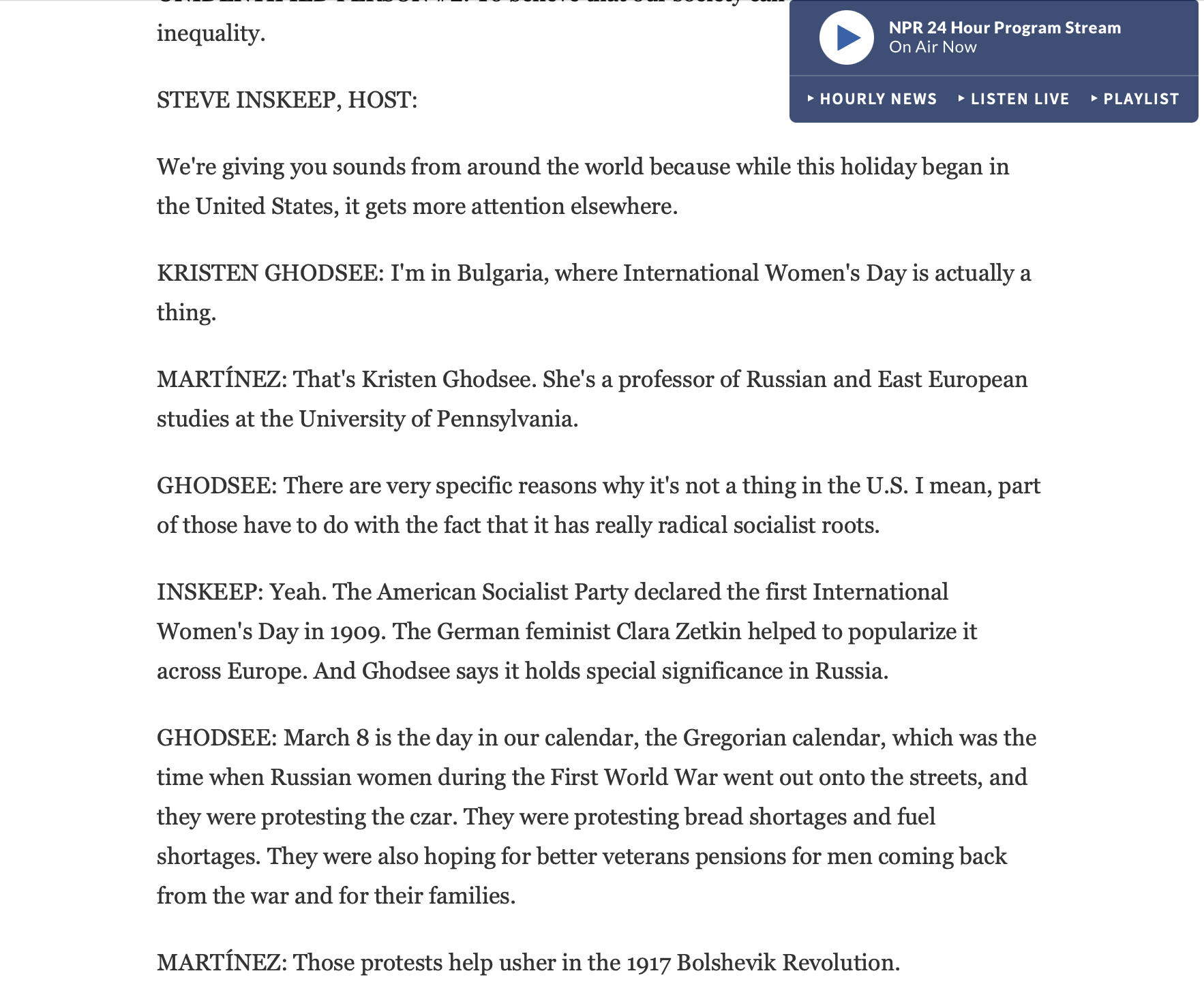 NPR Ghodsee transcript