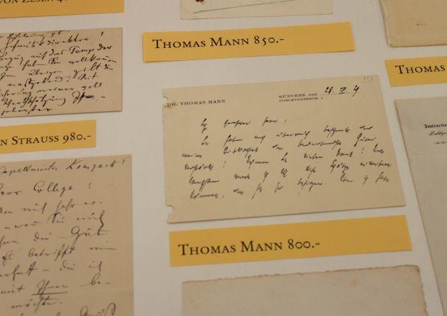 Original letters from Thomas Mann